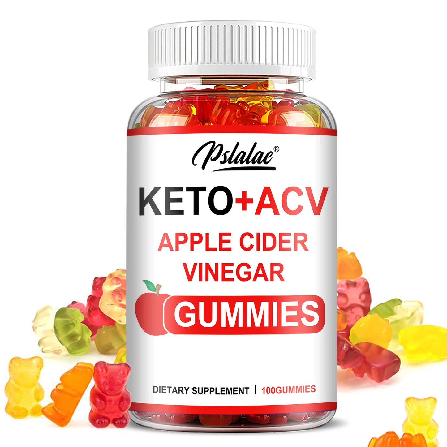 Keto + Acv Gummies - Natural Weight Loss, Heart Support, Hair, Skin, Nails, Weight Management Supplement - 100 Gummies