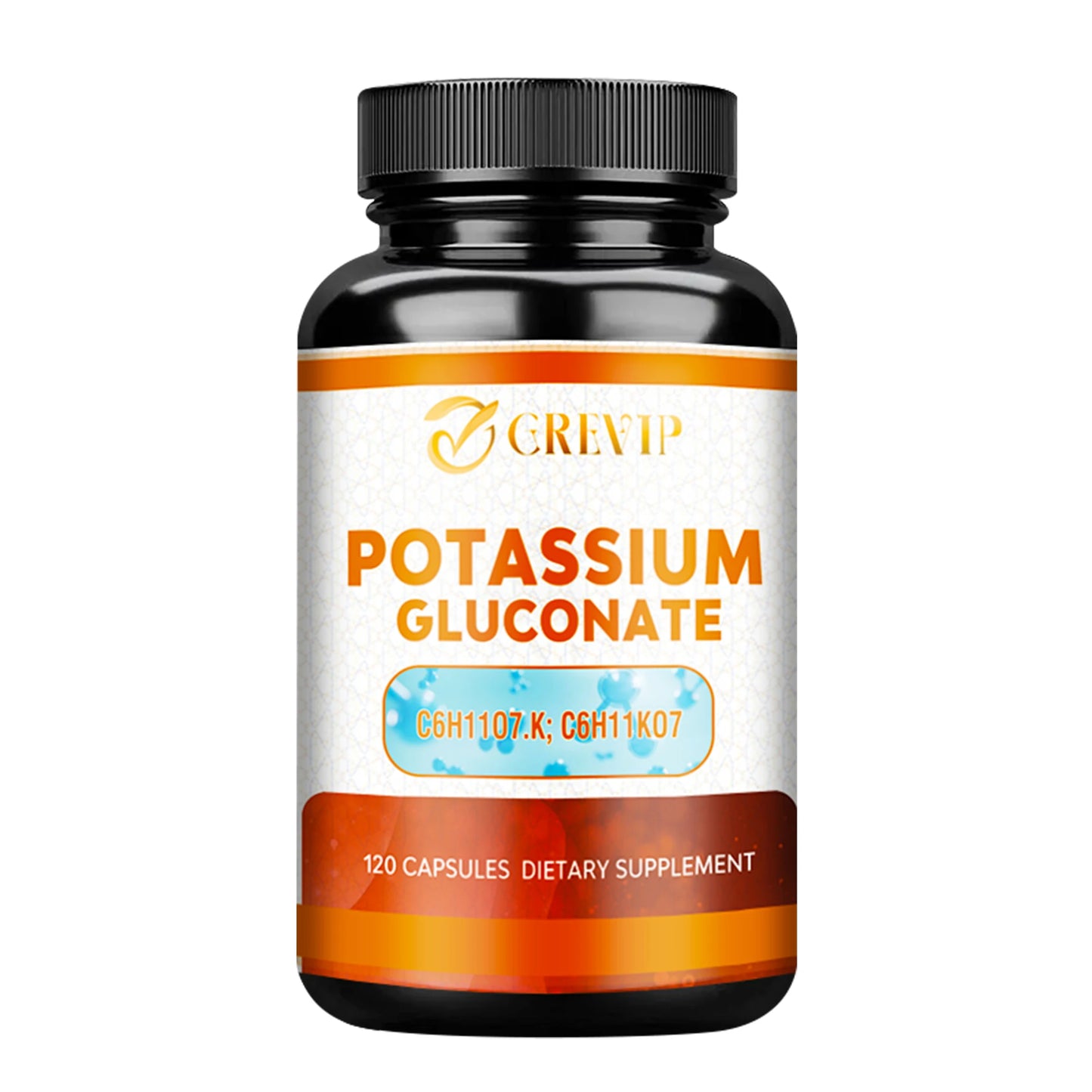 Potassium Gluconate - Increases Muscle Density and Supports Heart, Nerve and Muscle Function - 120 Capsules